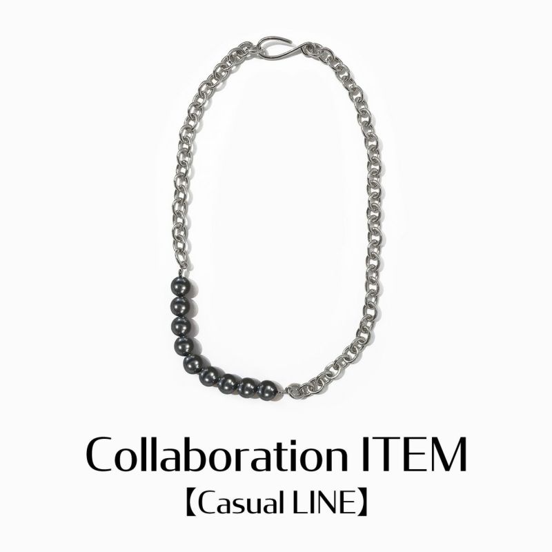 Pearl Mix Malti Chain Necklace【Silver925 LINE】（Silver） | Infaction