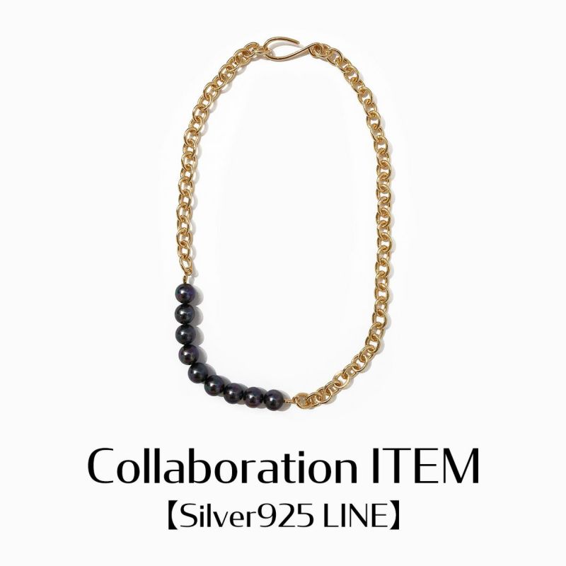 Pearl Mix Malti Chain Necklace【Silver925 LINE】（Silver） | Infaction