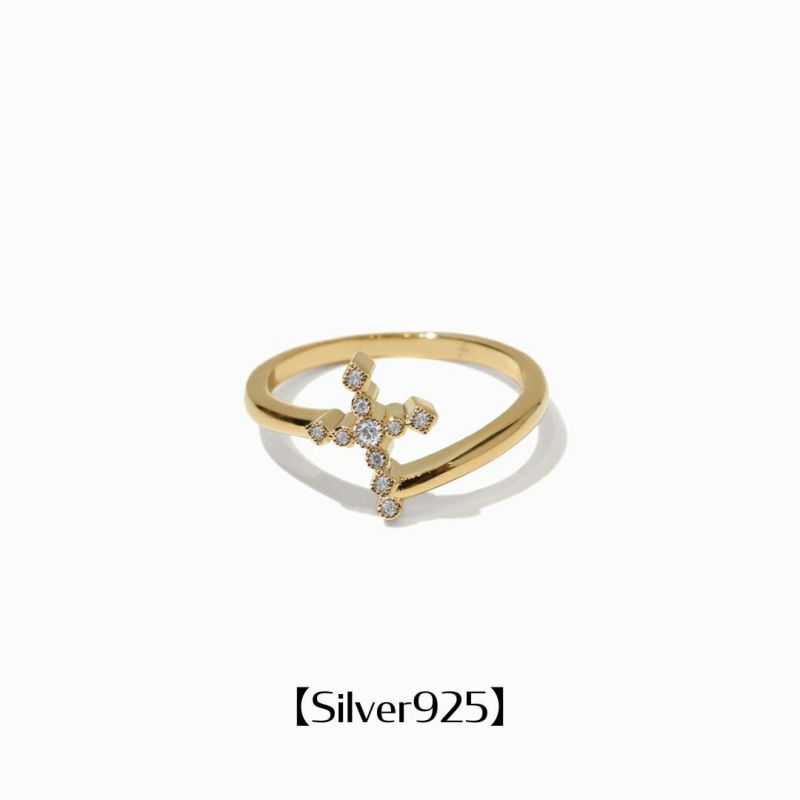 ゴールド クロスデザイン ストーン付きリング 2122 TOKYO | . gold rings✨ ストーン付きで華やかなものから