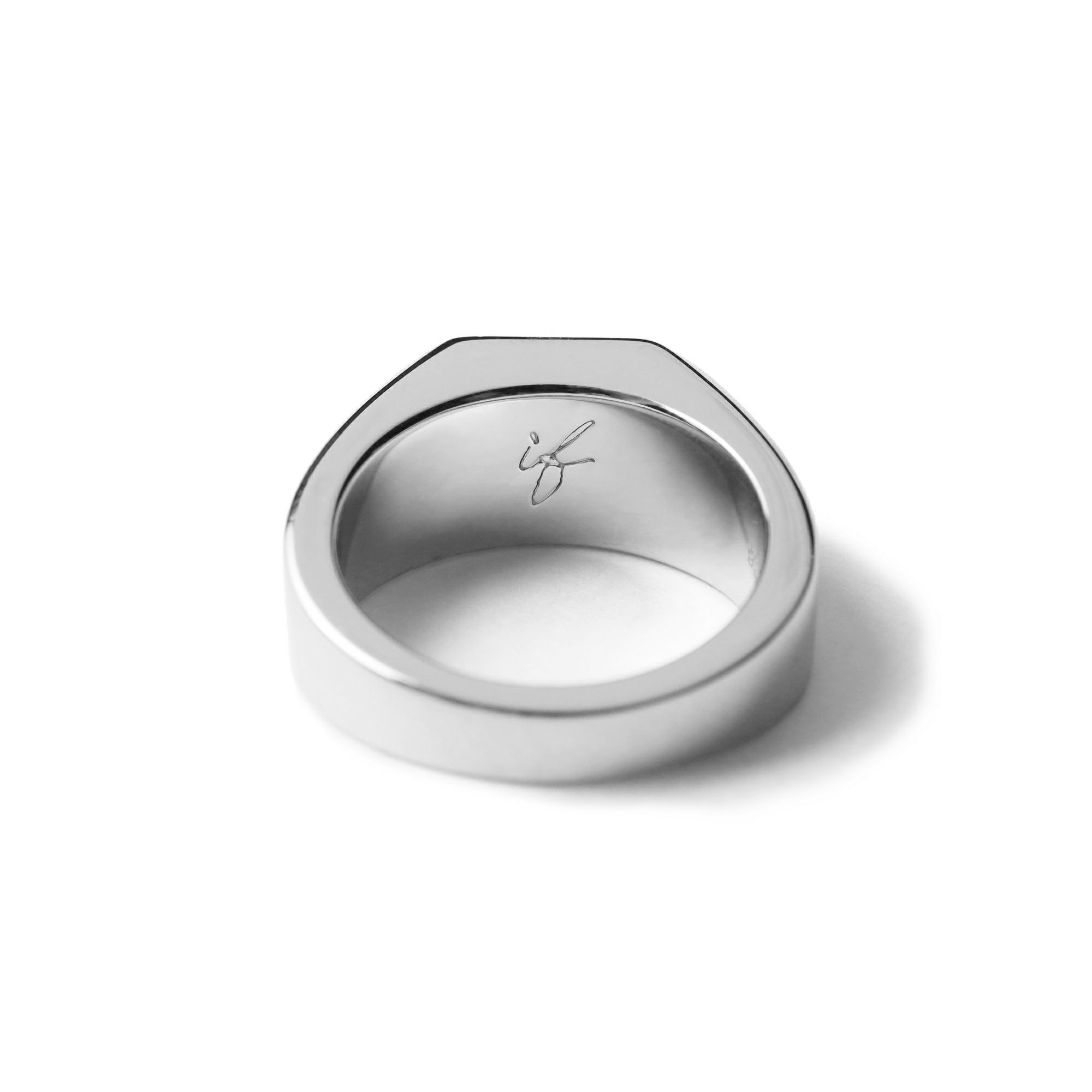 Square College Ring 【Casual】（Silver） | Infaction