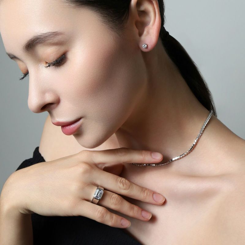 Square College Ring 【Casual】（Silver） | Infaction