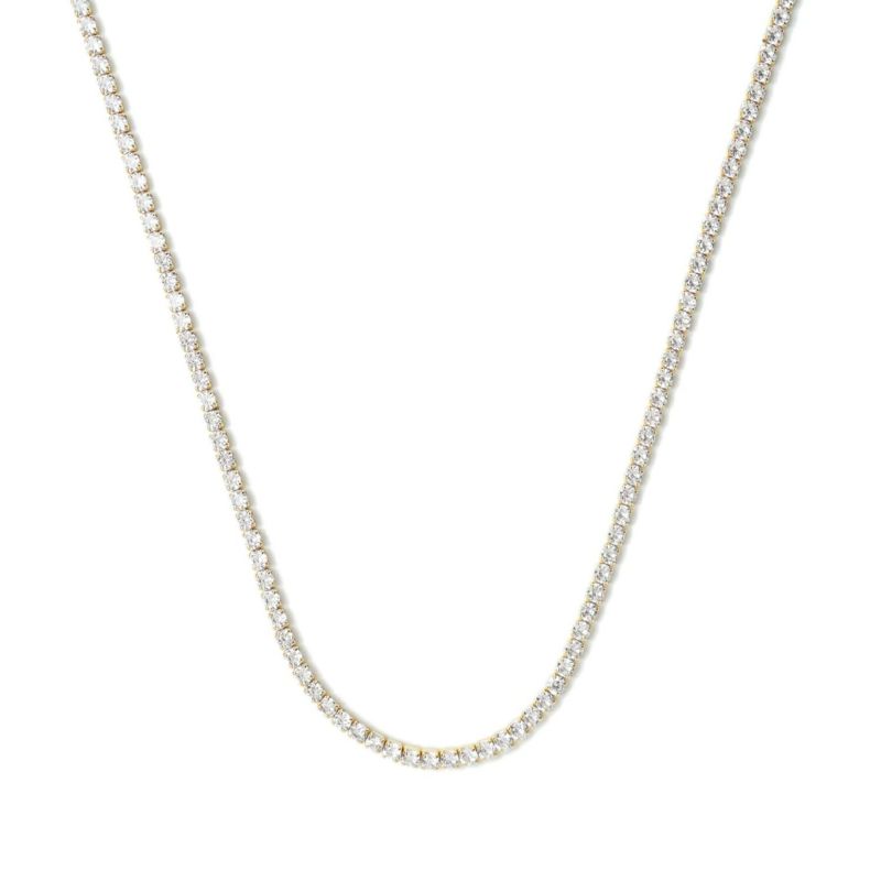 Brilliant Line Necklace 【Silver925】（Gold） | Infaction
