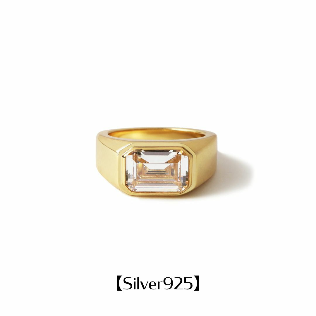 Square College Ring 【Casual】（Silver） | Infaction